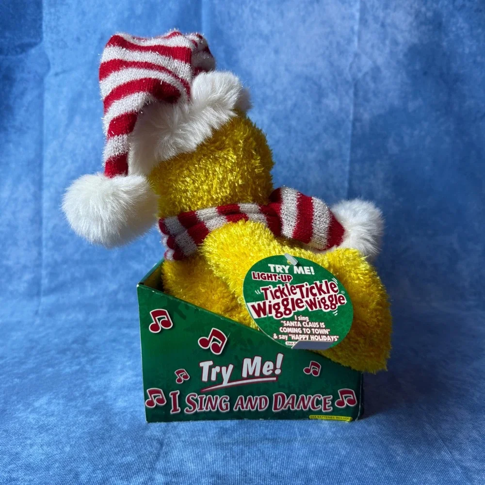 Vintage Dan Dee Singing Dancing Christmas Plush Teddy Bear Tested Works w/ Box